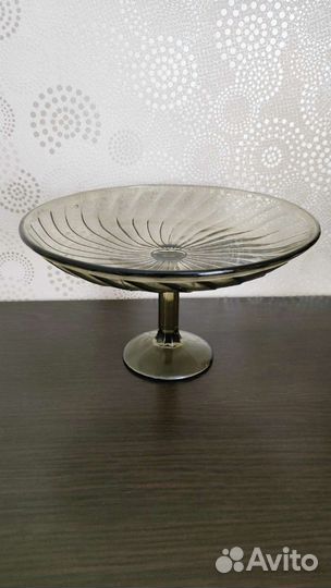 Ваза времен СССР на ножке для фруктов