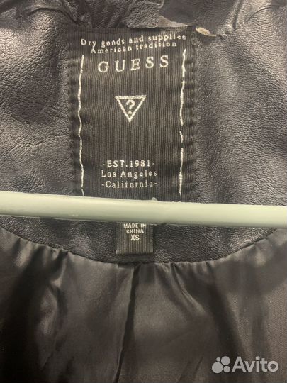 Куртка кожаная женская 42 44 guess