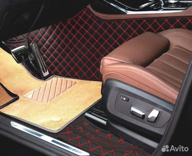 3D Коврики KIA Салон Багажник из Экокожи