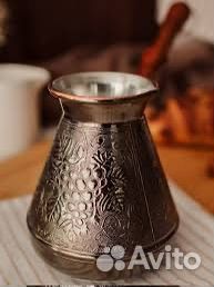 Новая медная турка 540 мл пятигорск с этикеткой