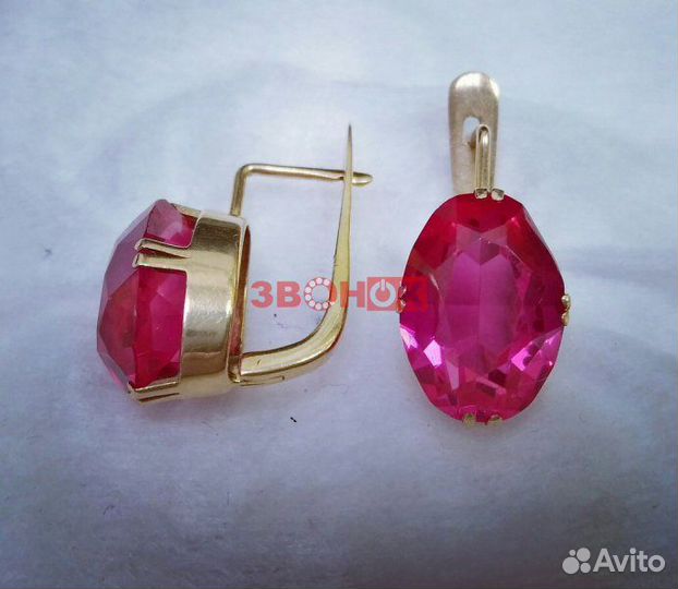 Серьги золотые 6,7 гр 583 (D8)