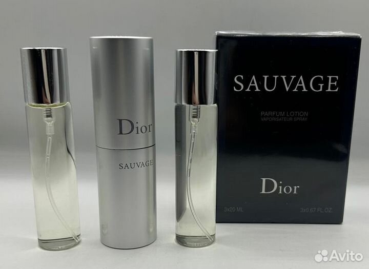 Dior sauvage 3 по 20 мл
