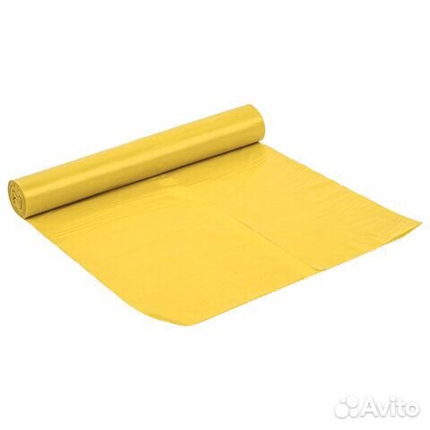 Мешки для раздельного сбора мусора 120 л, желтые