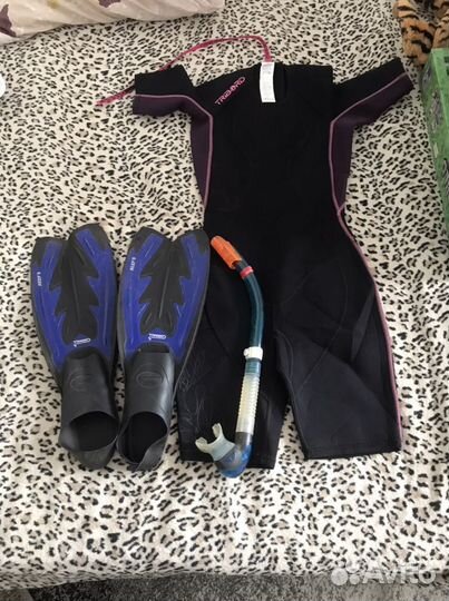 Гидрокостюм +ласты