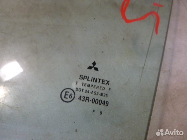 Стекло двери передней левой mitsubishi space star space star 1998-2004