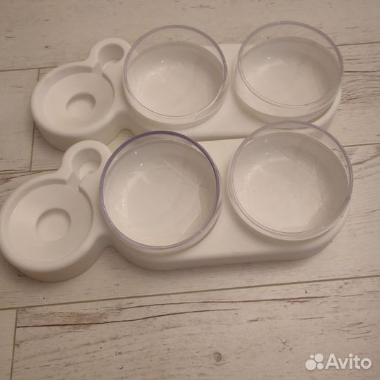 Миска двойная с поилкой