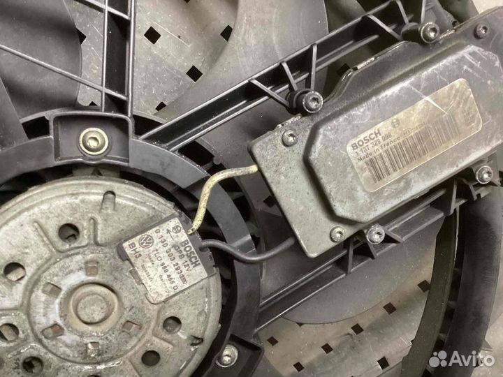 Вентилятор радиатора в сборе с диффузором Volkswag