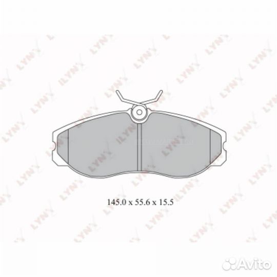 Lynxauto BD-3028 Колодки тормозные дисковые перед