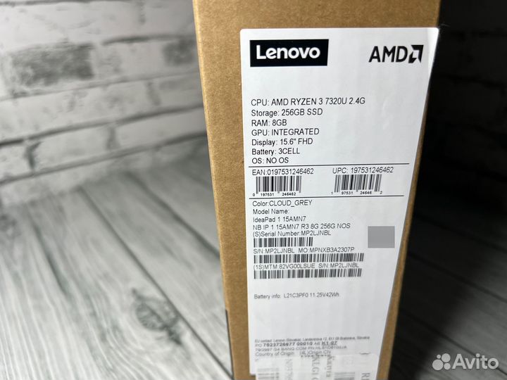 Новый ноутбук Lenovo IdeaPad