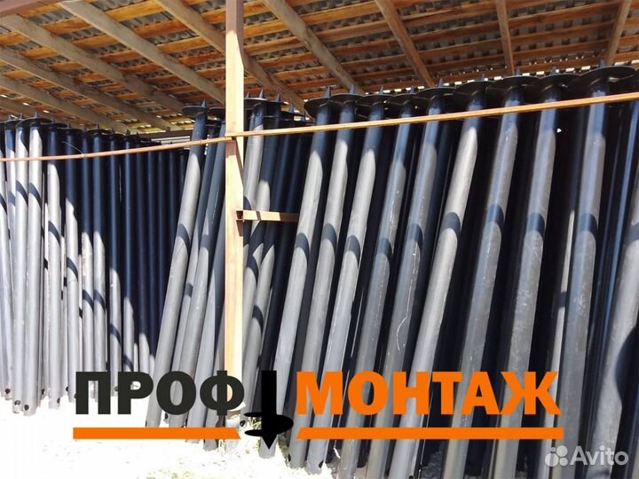 Монтаж винтовых свай под ключ