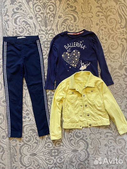 Пакет вещей на девочку рост 128