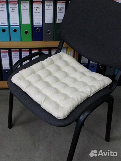 Подушка для стула с наполнителем из лузги гречихи