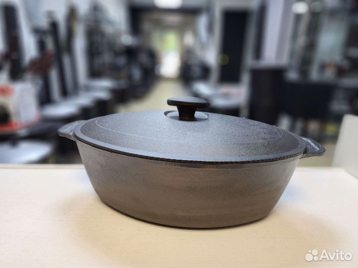 Гусятница чугунная 6л