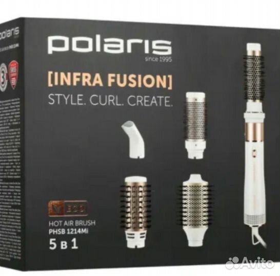 Фен щетка Polaris