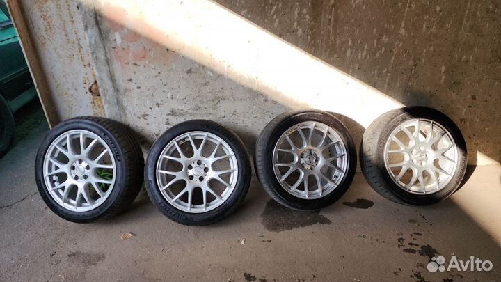 Диски Tom's 5x100 R17 с резиной Pilot Sport 205/50