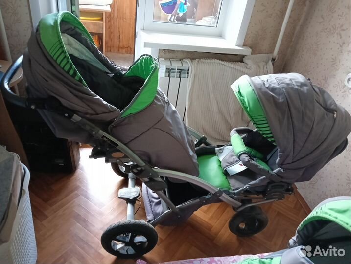 Коляска для двойни 2 в 1