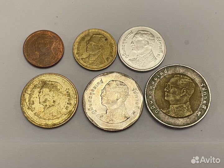 Полный набор монет из Тайланда с Рамой IX