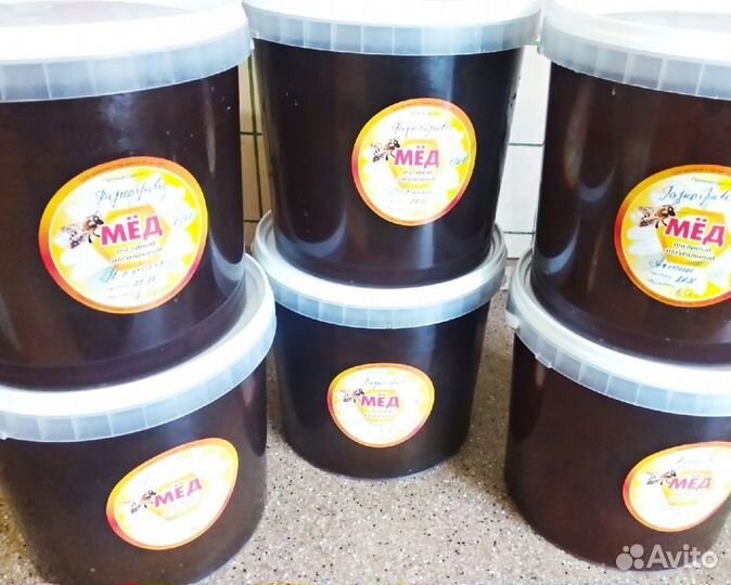 Мед 2023 с пасеки в Алтайской тайге (3 литра)
