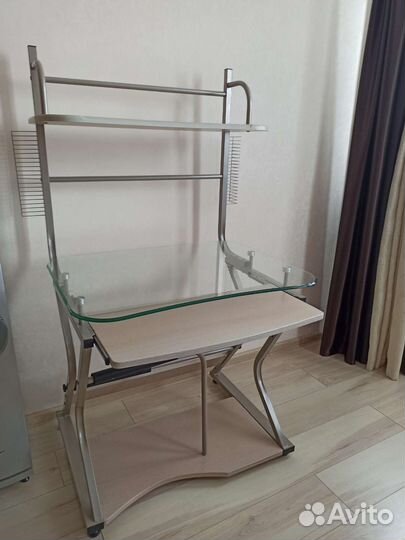 Компьютерный стол стеклянный бу