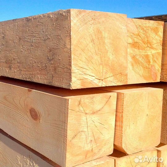 Брус ествественной влажности, 100х200мм, опт