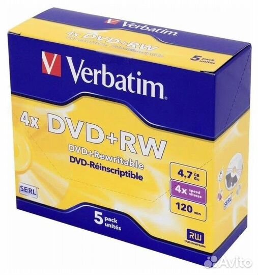 Диски для пк CD RW и DVD RW новые в упаковке