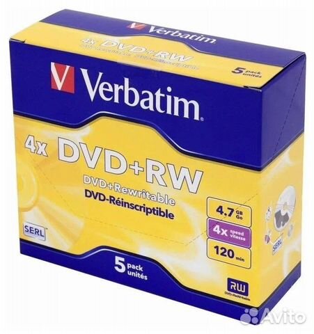 Диски для пк CD RW и DVD RW новые в упаковке