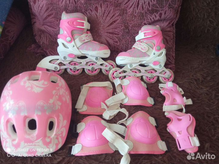 Роликовые коньки детские раздвижные