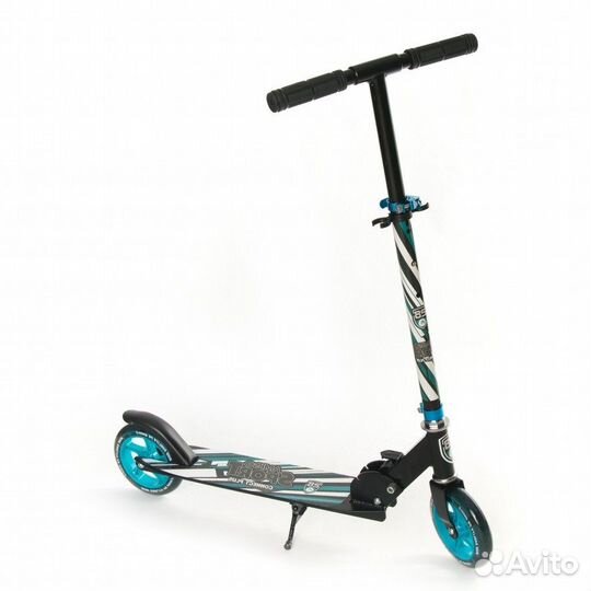 Самокат подростковый складной connect plus голубой