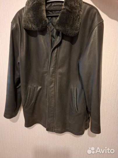 Кожаная дубленка мужская