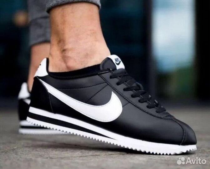 Новые Кроссовки Найк Cortez. Кожа (39-46)