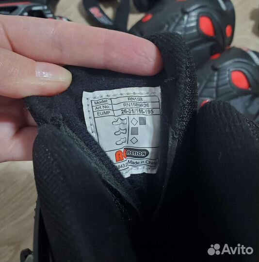 Роликовые коньки раздвижные (26-31р) +защита