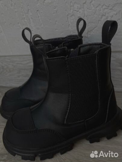 Ботинки черные 23 для девочки