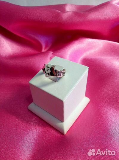 Серебряное кольцо Шкодливая зайка