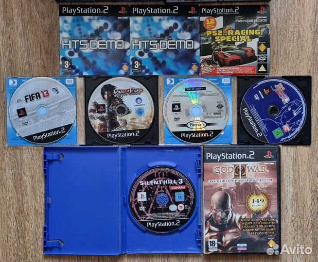 Диски, геймпад, карты памяти PS2/PS1