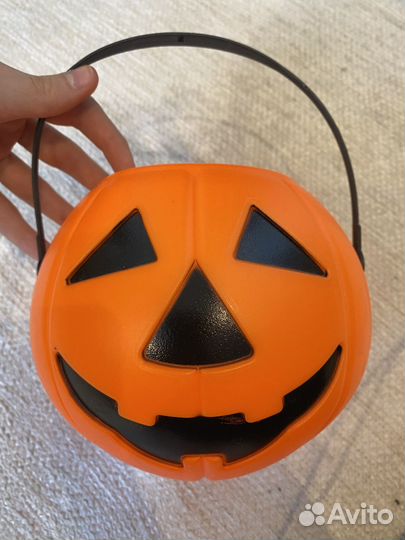 Ведёрко для конфет на хэллоуин, тыква