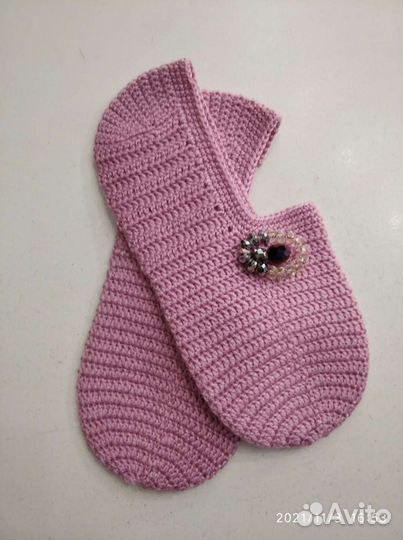 Носки женские, следки вязанные