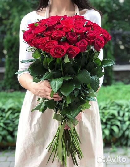 Розы высокие Доставка цветов