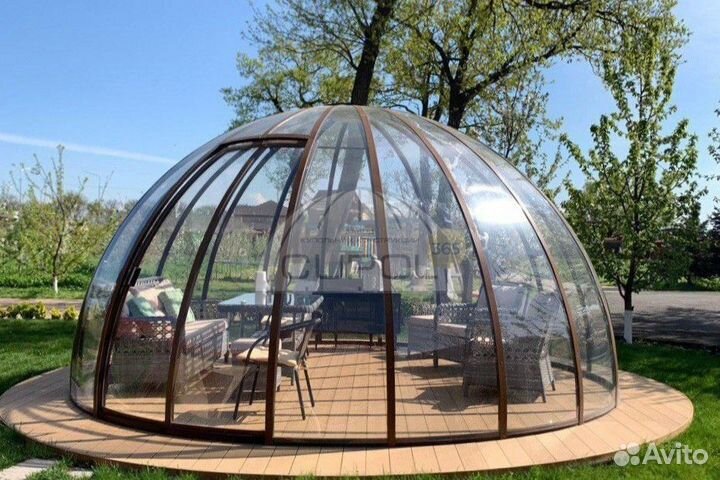 Купольная беседка с грилем. Гриль-беседка