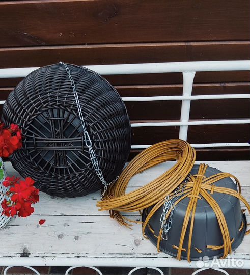 Кашпо, набор новичка из ротанга