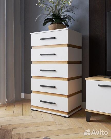 Комод белый км-1