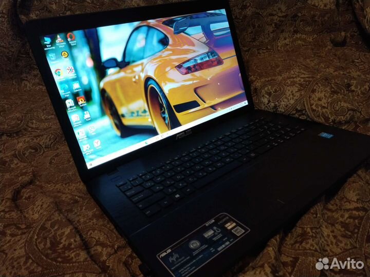 Большой ноутбук asus 17 дюймов 4 ядра