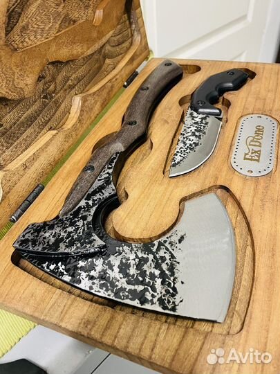 Набор подарочный мужской топор нож
