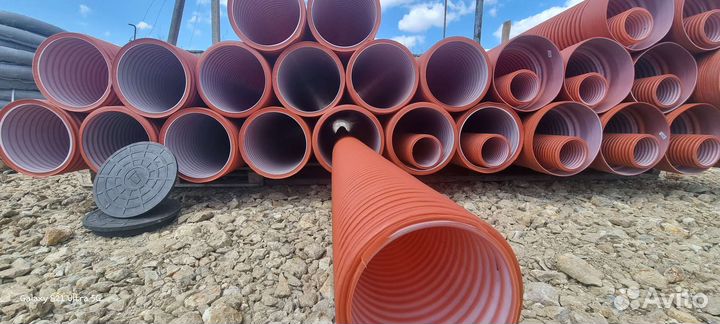 Гофрированная двухслойная труба