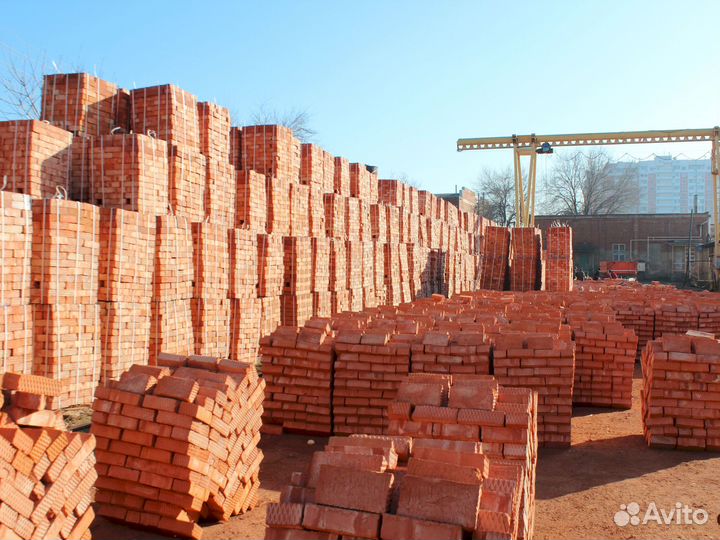 Кирпич красный одинарный м100-м150