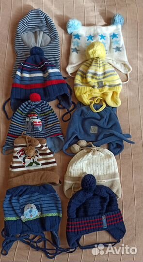 Шапка детская демисезонная,зима, варежки