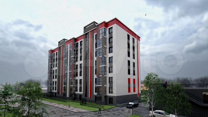 2-к. квартира, 76,1 м², 1/8 эт.