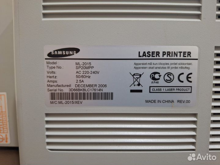 Принтер лазерный samsung