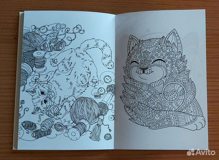 Кототерапия. Раскраска-антистресс