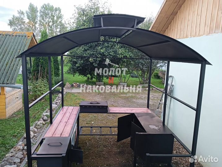 Мангал в стиле лофт