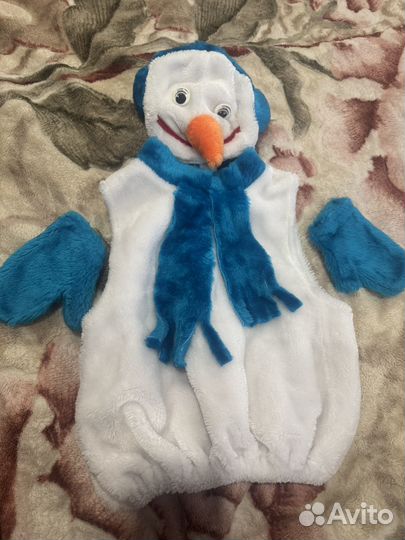 Новогодний костюм снеговика на прокат